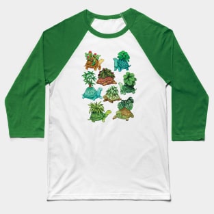 Turtle Plants Baseball T-Shirt